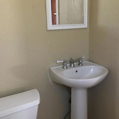 Bathroom Pedestal Sinks, Lighting Fixtures, Wall Cabinets