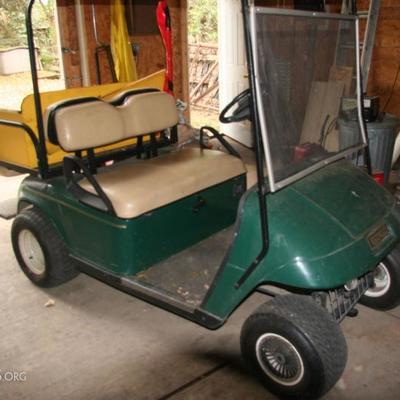 electric golf cart with 6 brand new batteries and charger