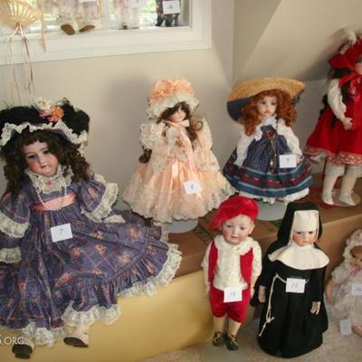 hi end collector German and French bisque dolls