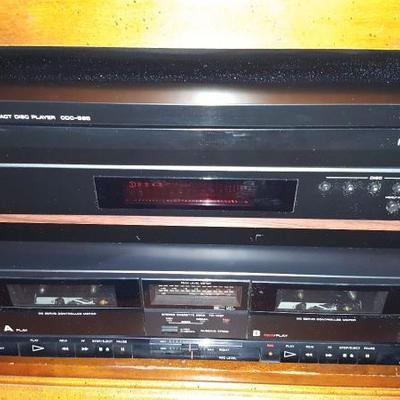 Yamaha CD Player and Sony Dual Cassette Player