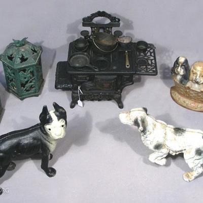 Portion of Vintage Cast Iron Accessories