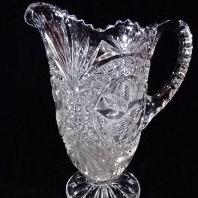 BYRDES COLLECTION CRYSTAL PITCHER BY HOFBAUER