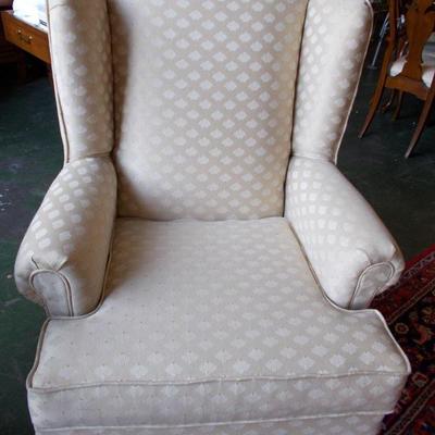 Wing back chair $99
4 available; 2 red & 2 white