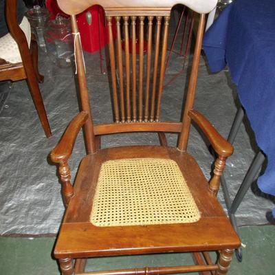 Rocker with cane seat $85