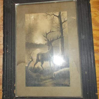 Antique art by L. Ray $85