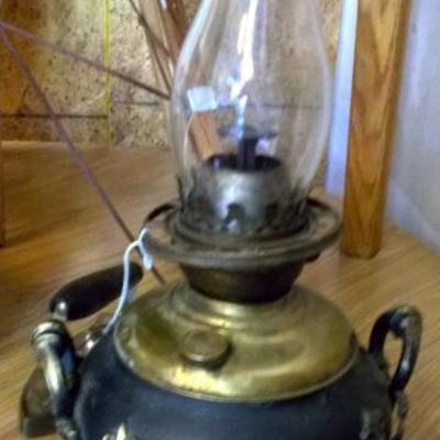 Antique oil lamp