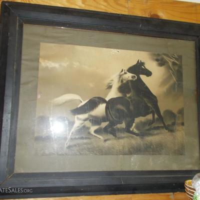 Antique art by L. Ray $85