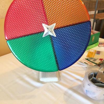 Vintage Christmas color wheel light 