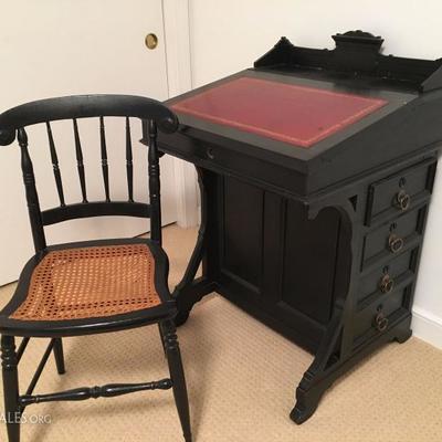 Antique Chair, Antique Desk 