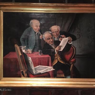 Gentleman's Club Oil Painting 
