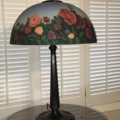 hand painted table lamp