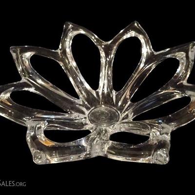 VINTAGE ART VANNES FRANCE CRYSTAL BOWL