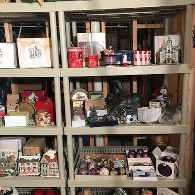 Assorted holiday items.