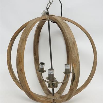 New Aknoul II Chandelier Pendant. Simple, rustic, coastal inspired wood and metal chandelier. Hang this transitional coastal design above...