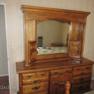 Vintage Triple Dresser with Mirror