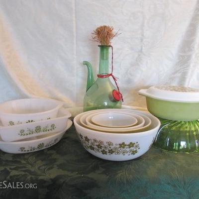 Vintage Pyrex Stackable Set and More