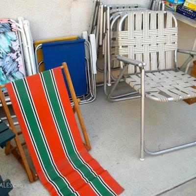Vintage beach chairs