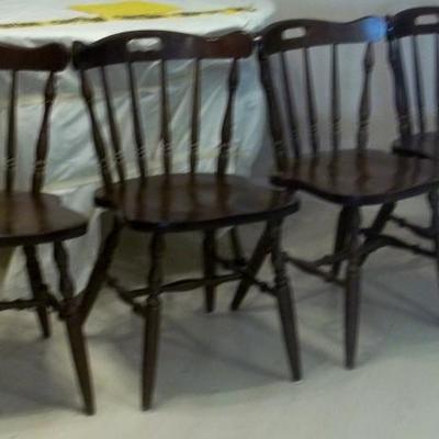 Set of 4 sturdy chairs made in Japan.