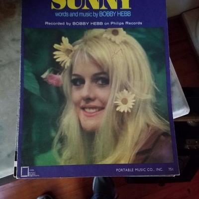 Original music score for Sunny by Bobby Hebb, additional music scores for Broadway and Chart Toppers 