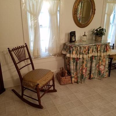 wooden rocker chair