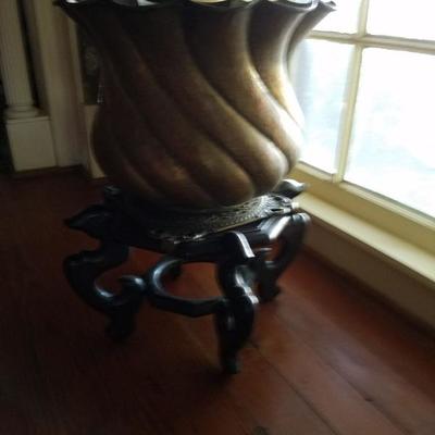 Copper plant container