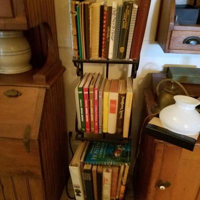 books, collection of Antiques Books, Cook Books and local history of Sanger and early family genealogy. 