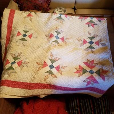 hand crafted American throw blanket