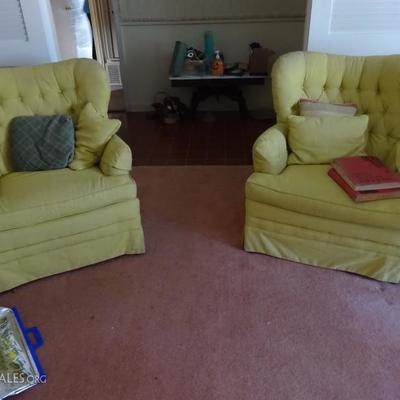 yellow 60's chairs
