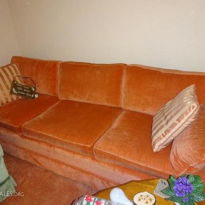 1960's orange couch