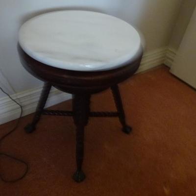 stool w/marble top