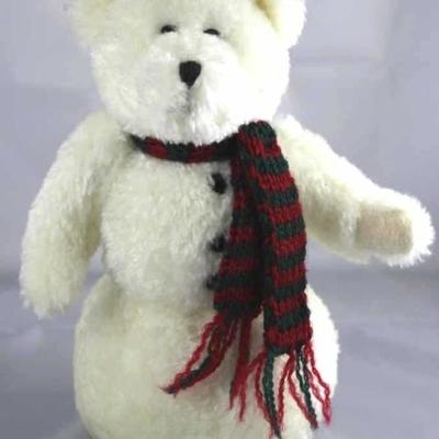 Astrid Snowberry-132. Boyds-QVC in chenille-white.  Standing at 10