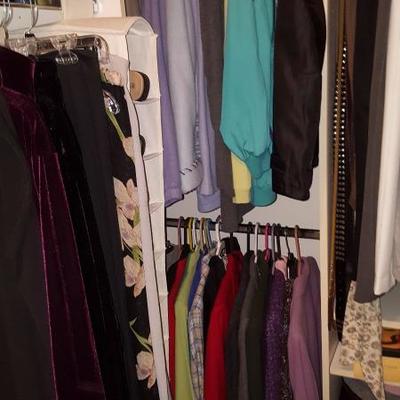 Closets full of clothes