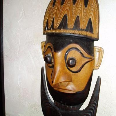 Papua New Guinea Exotic Wood Mask