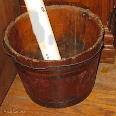 wooden bucket