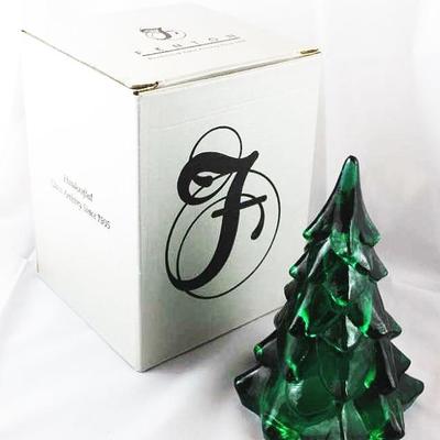 Fenton - Emerald Green Tree in the box. Measures  7