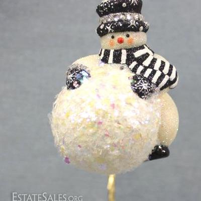 Patricia Breen "Under Construction" black  Christmas ornament.  Bergdorf Goodman exclusive.   Ltd. to 84.  Black and pearl...