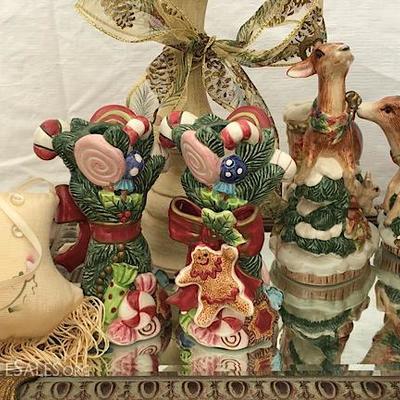 Fenton, Fitz & Floyd Christmas Decor