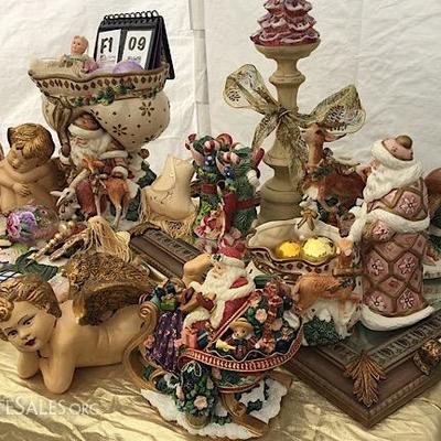 Fenton, Fitz & Floyd Christmas Decor