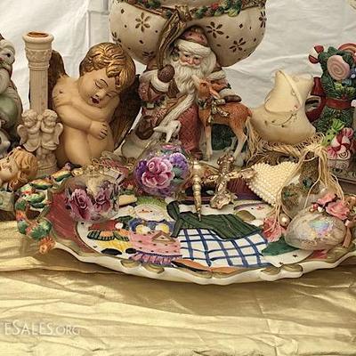 Fenton, Fitz & Floyd Christmas Decor