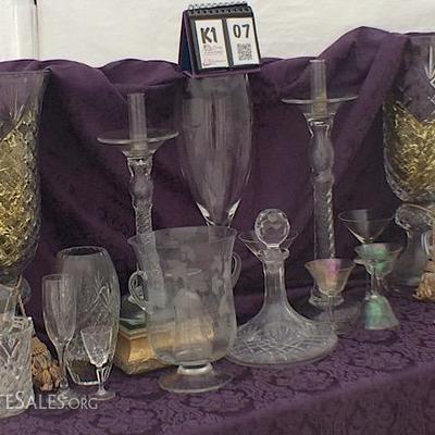 Crystal and glass accents