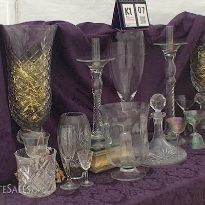 Crystal and glass accents