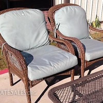 Pair of Patio Arm Chairs