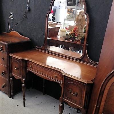 French Vanity and Mirror