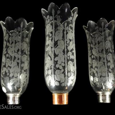 3 MAR A LAGO CRYSTAL LAMP SHADES FROM MARJORIE POST AUCTION