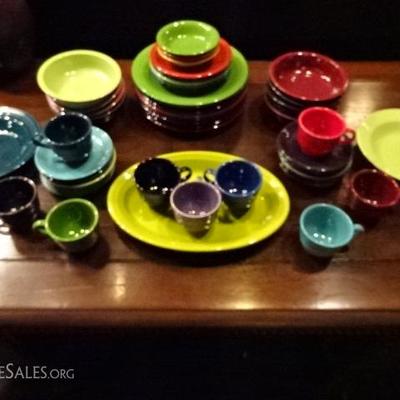 COLLECTION OF FIESTAWARE SOLD IN GROUPS