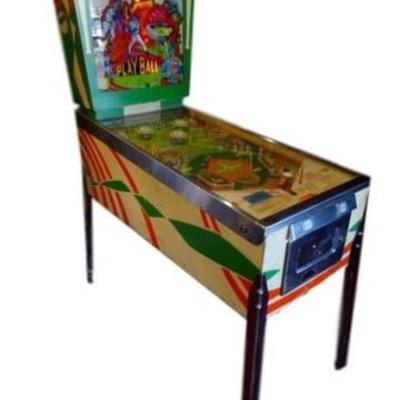 VINTAGE 1971 PLAY BALL! PINBALL MACHINE WITH BASEBALL THEME