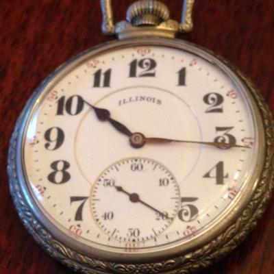 Illinois Pocket Watch 1917  15 jewel