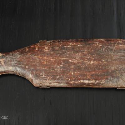 Vintage Primitive Wood Fish Form Sugar Mold