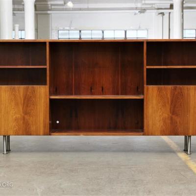 Danish Mid Century Modern Rosewood Bar Cabinet