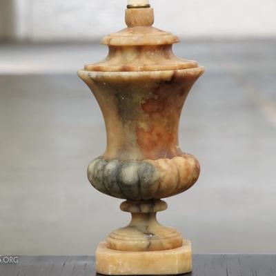 Vintage Alabaster Urn Form Lamp